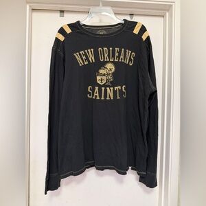 New Orleans Saints ‘47 long sleeve tshirt NFL black/gold - size XL - football